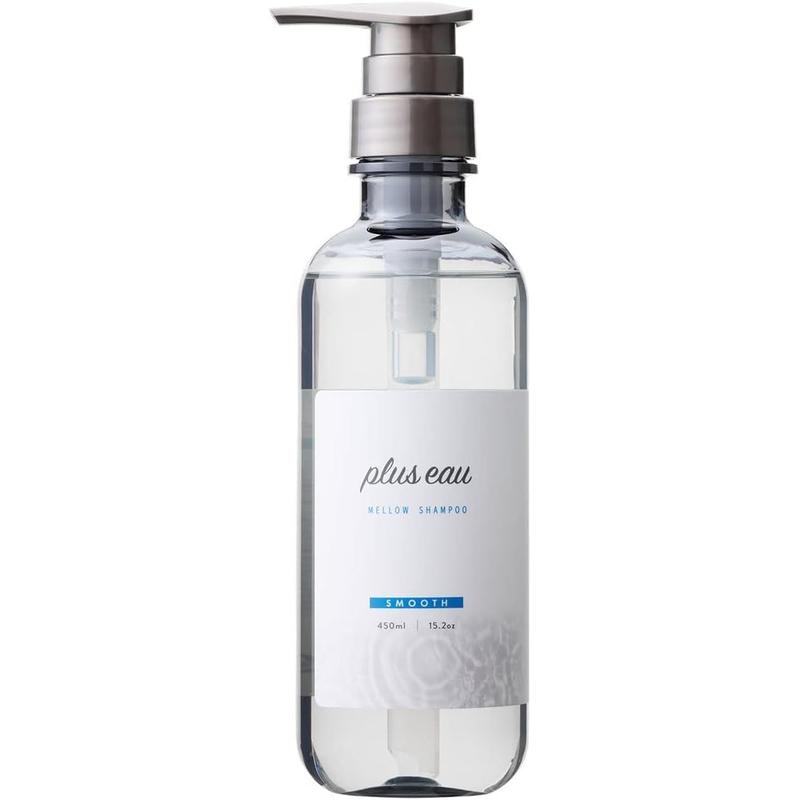 plus eau プリュスオー シャンプー メロウ ホワイトフローラル&ペアーの香り シルク美容液成分配合 シリコンフリー ポンプ 単品 450ml