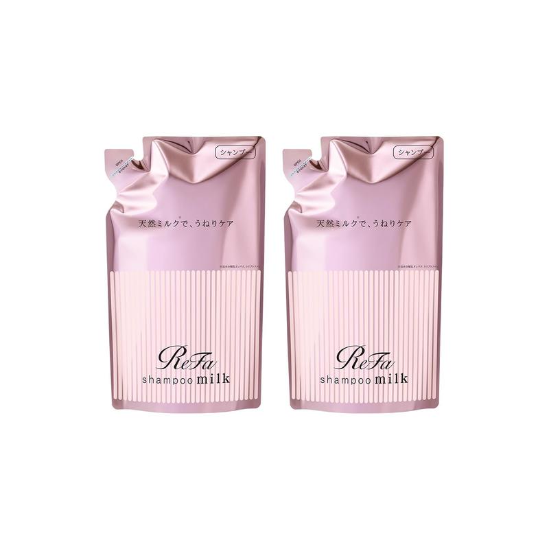 リファミルクプロテインシャンプー詰め替え2点セット/ ReFa MILK PROTEIN SHAMPOO REFILL SET（ピンク）