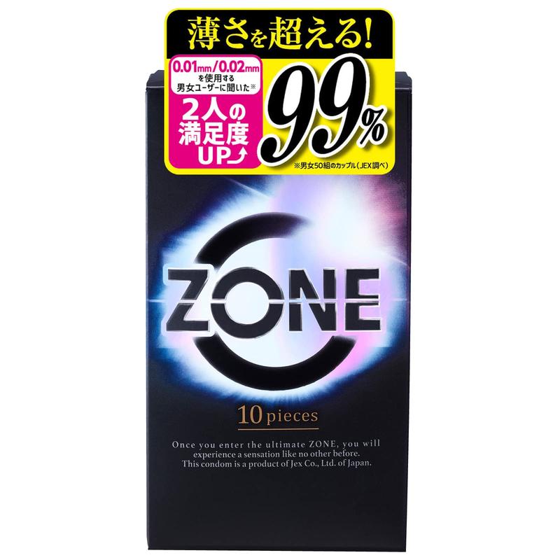 ジェクス 理想の生感覚 【ZONE(ゾーン)】コンドーム 10個入 ステルスゼリー