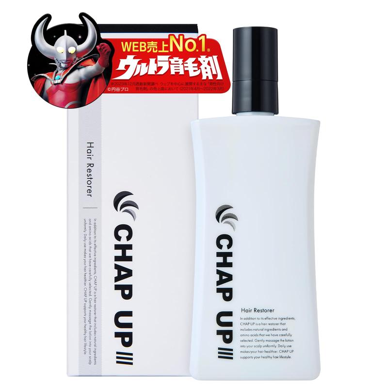 【毛髪診断士(R)と共同開発】 チャップアップ 医薬部外品 120mL×1 薬用 育毛剤 男性用 女性用 育毛 トニック 発毛促進 頭皮にやさしい 無添加 頭皮ケア スカルプ ヘアトニック メンズ 育毛ローション (CHAPUP) [説明書付]
