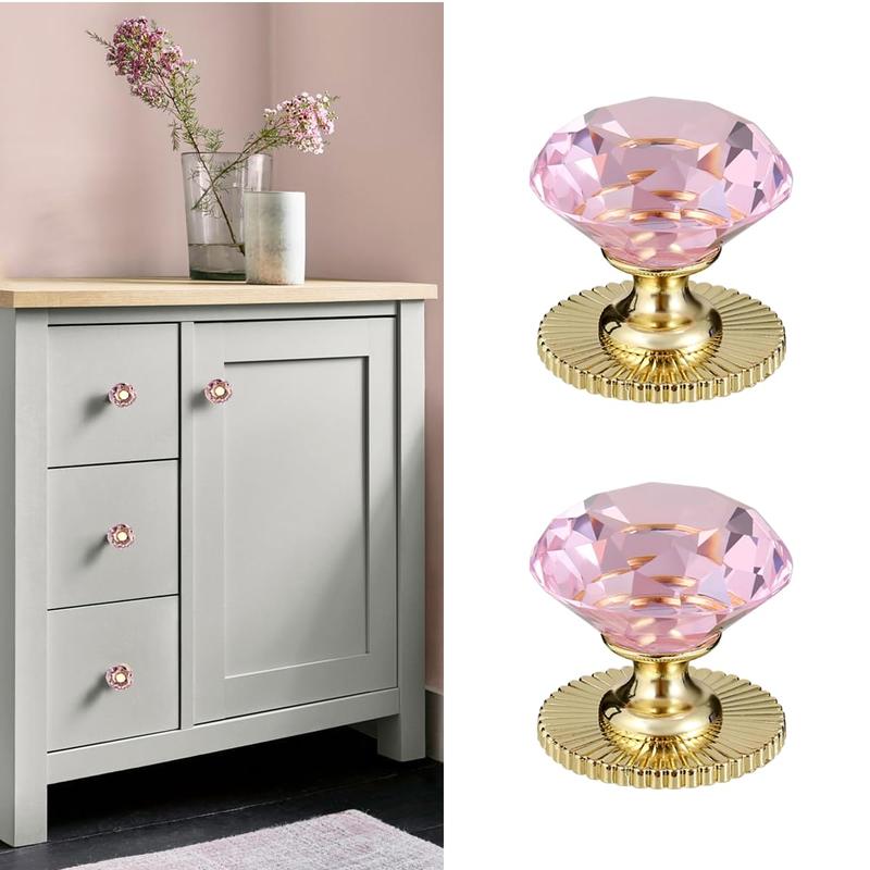 CcHhyyt Crystal Self-Adhesive Knobs for Mirror 