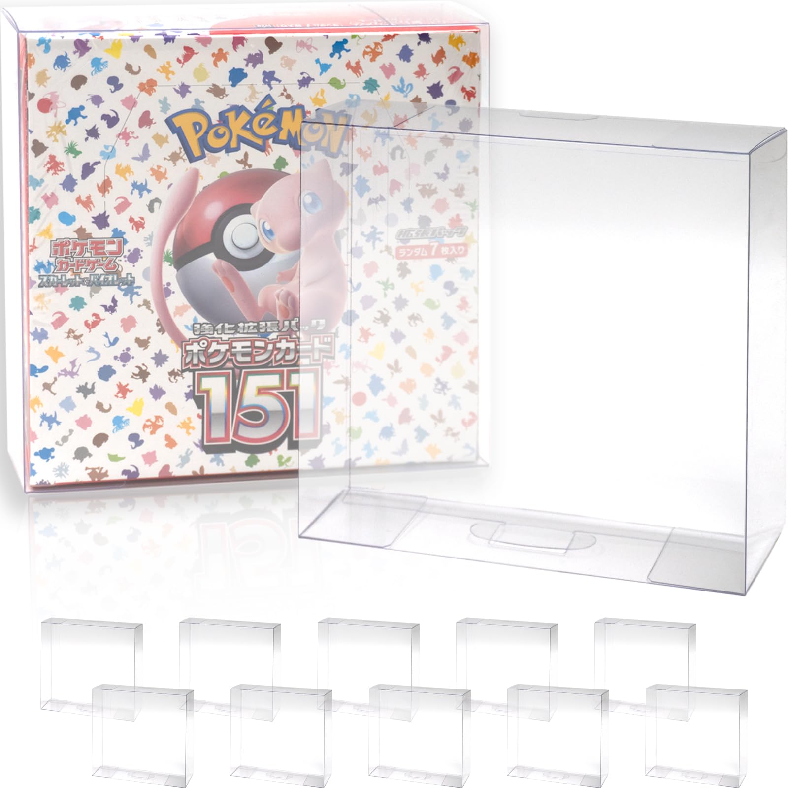 EYESRAIL Boxx Guardian ポケモンカード用 BOX ローダー UVカット 国内製造 コレクション 透明 保管ケース (レギュラーBOX, 【10個】)