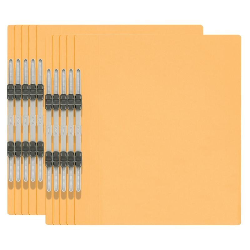 プラス フラットファイル A4縦 2穴 10冊パック No.021NP 78-597 イエロー