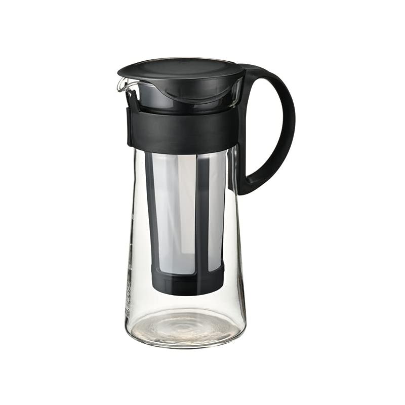 HARIO(ハリオ) 水出し珈琲ポット ミニ ブラック 600mL コーヒー ピッチャー コールドブリュー 日本製 MCPN-7-B