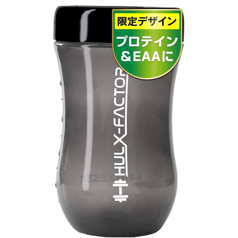 ハルクファクター プロテイン シェイカー ブラック 500ml 【限定デザイン】漏れない 小さめ おしゃれ シェーカー ボトル 黒 半透明