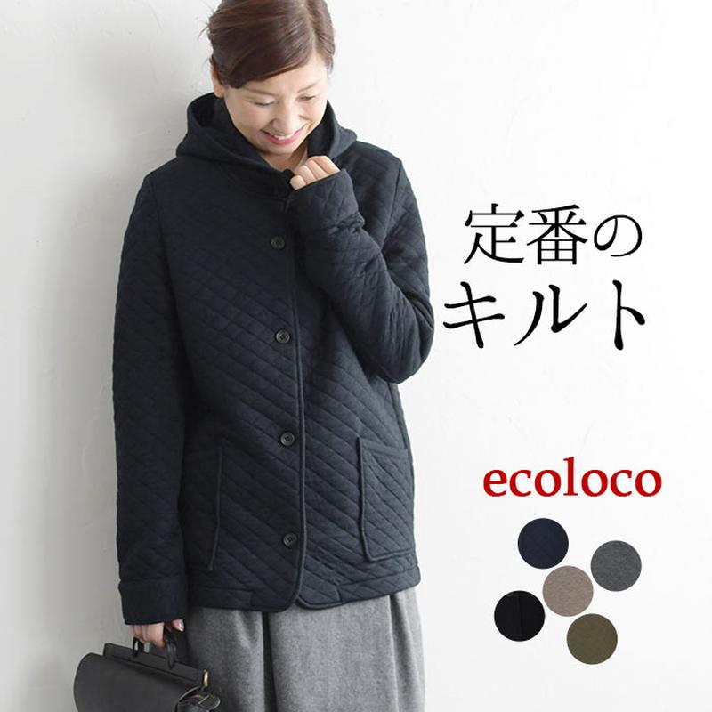 【最大15%オフCP対象】キルティングコート ジャケット ミドル丈 キルト アウター レディース 秋 シングルボタン/ 着後レビューでクーポン☆ カジュアル ナチュラル あったか エコロコ e+ Ms,Ls,LL,3L,/ 大きいサイズ 秋 冬 25AW1010R,