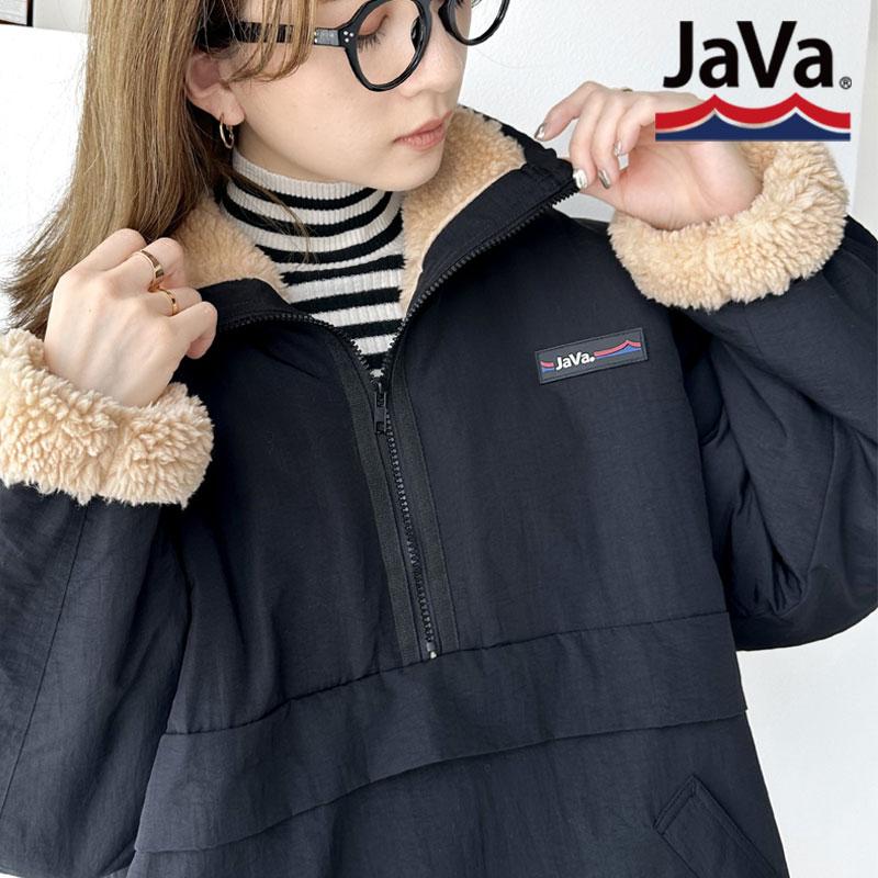 \まとめ買い3点以上で10%OFF/ 《javaジャバ 別注》 アウター ジャケット レディース 裏表 リバーシブル ハーフジップ ヴィンテージ ボア ブルゾン ユニセックス メンズ ゆったり 大きいサイズ 秋 冬 クラシカルエルフ jv1070054
