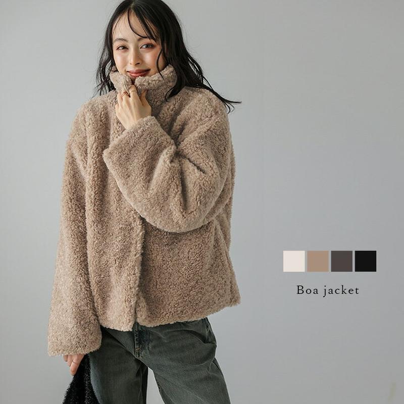 10/31 10:00～24h限定【クーポンで5,480円】ジャケット アウター ボア もこもこ ショート丈 こなれ感 アウター レディース おすすめ おしゃれ フリーサイズ 2025秋冬新作 【lsotaw24-845】【rp】【即納&予約：（1）即納/（2）11月13日入荷予定順次発送】【送料無料】宅込
